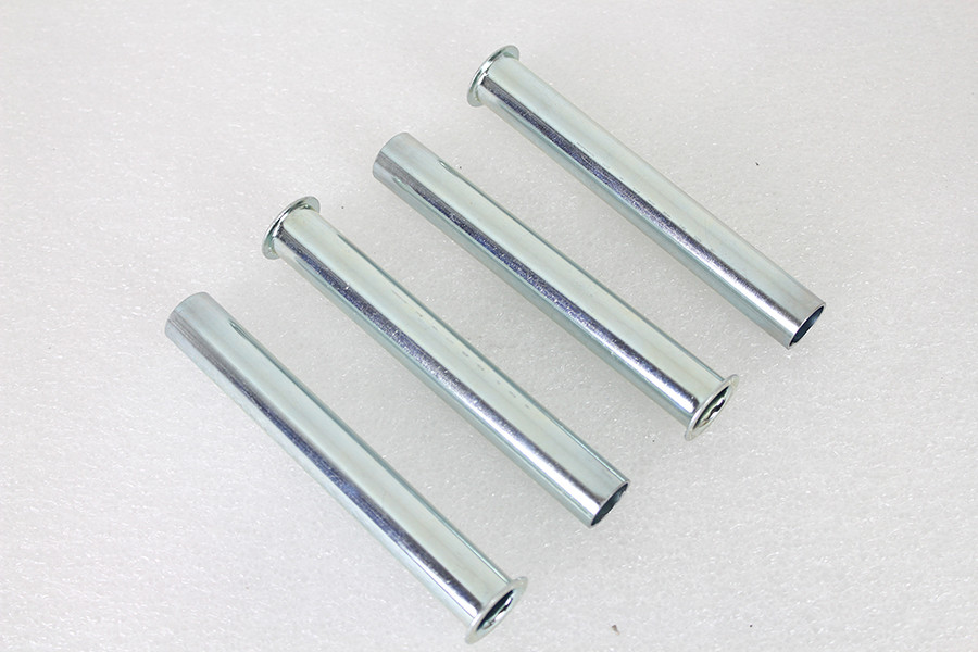 V-Twin #75710A - Replica Inner Pushrod Cover Tube Set White Zinc Plated