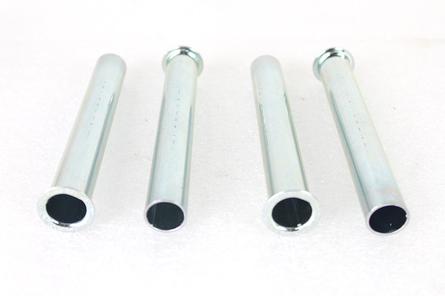 V-Twin #75710A - Replica Inner Pushrod Cover Tube Set White Zinc Plated