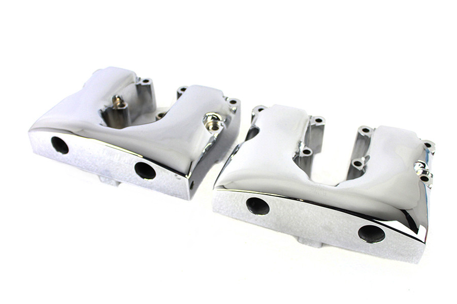 V-Twin - Factory Sample Shovelhead Rocker Box Cover Set Chrome