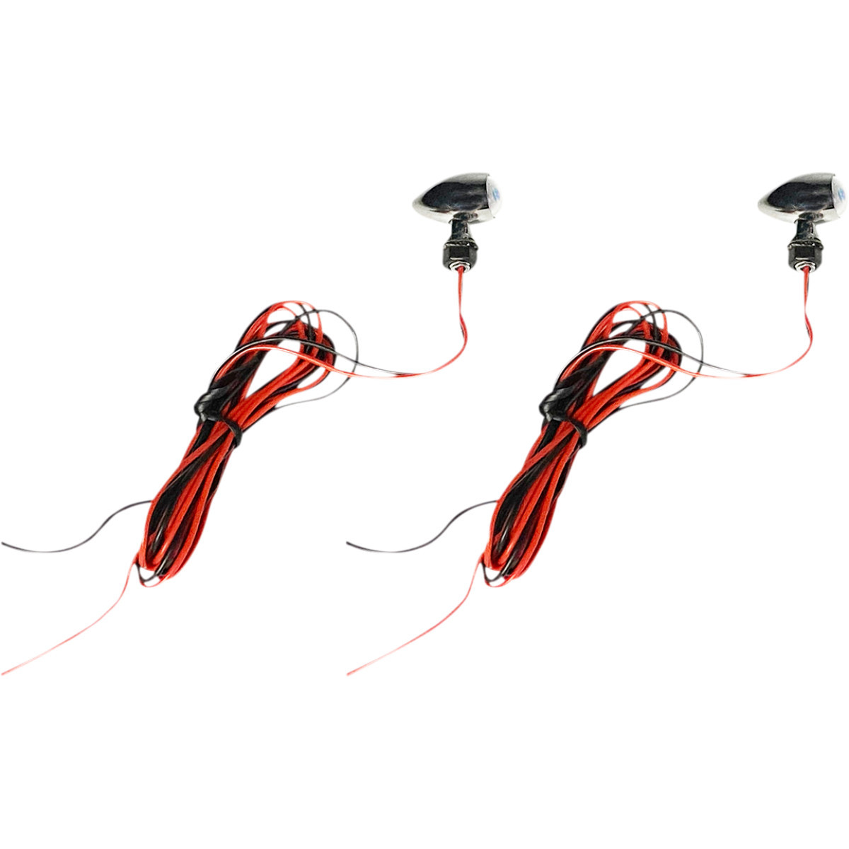 Custom Dynamics #CD-MICRO-R-C - Micro Turn Signals - Red -Chrome