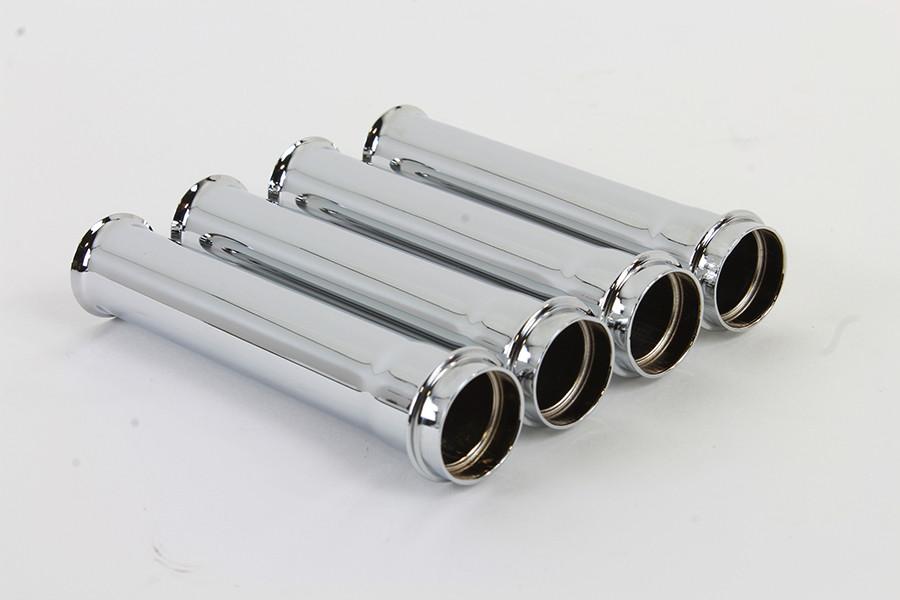 Motorshop #978052A - M8 Lower Pushrod Cover Set Chrome