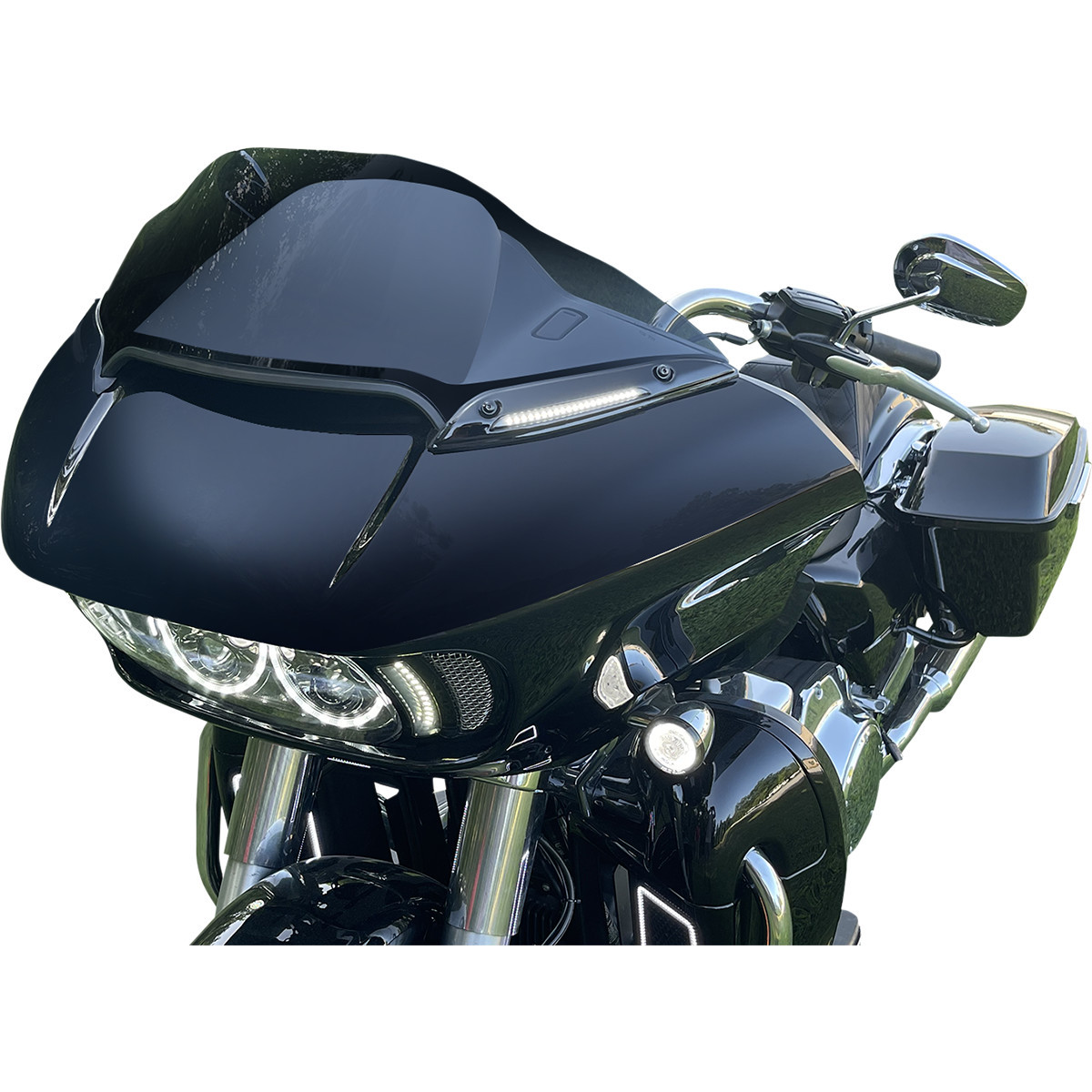 Custom Dynamics #CD-RG-WT-AW2-B - Windshield Trim - Black