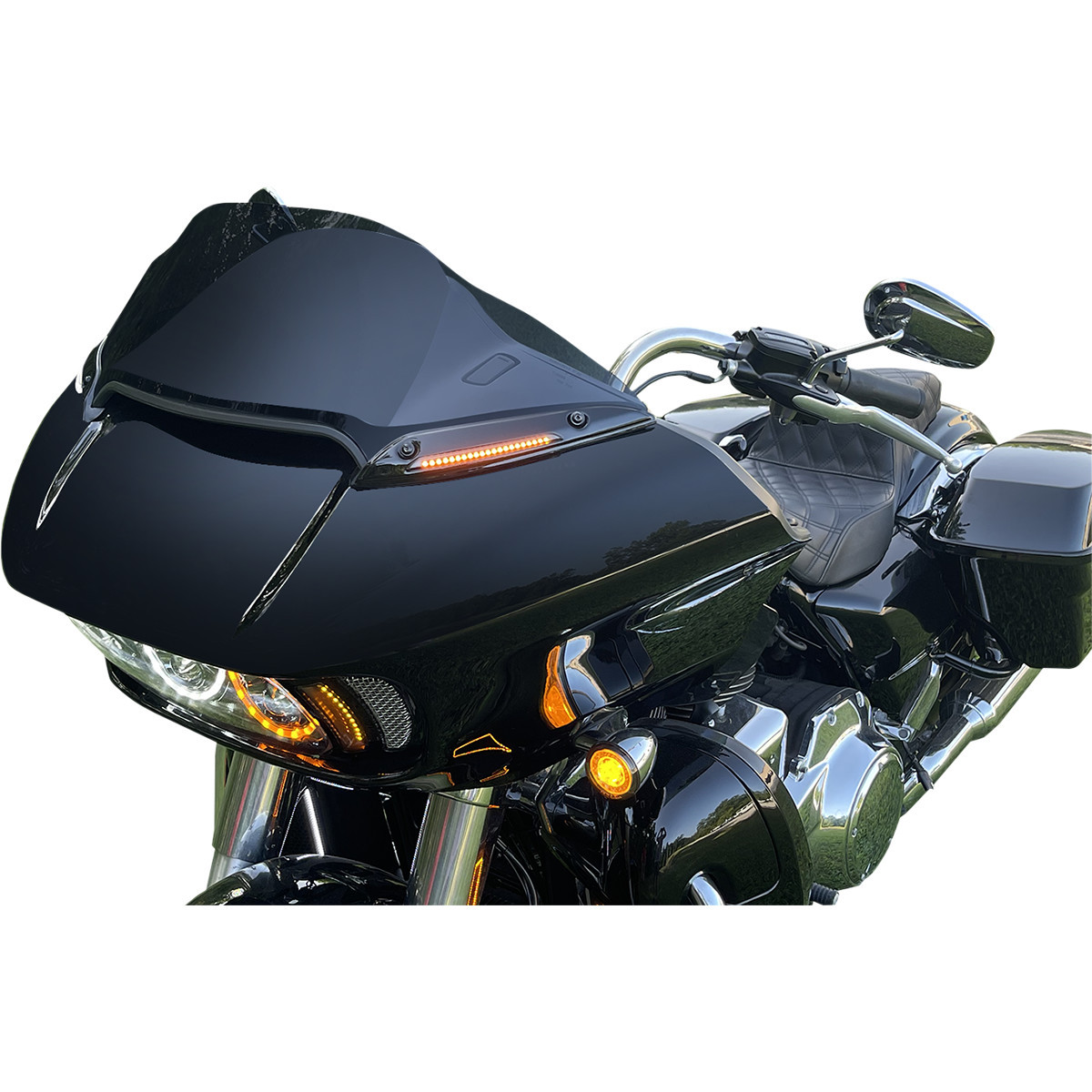 Custom Dynamics #CD-RG-WT-AW2-B - Windshield Trim - Black
