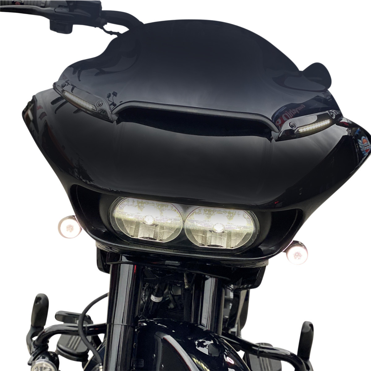 Custom Dynamics #CD-RG-SWT-AW2-B - Windshield Trim - Sequential Turn Signal - Black