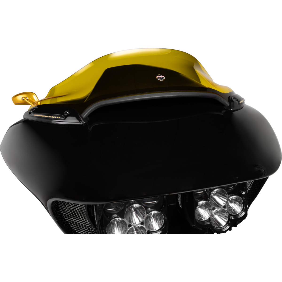 Custom Dynamics #CD-RG-SWT-AW2-B - Windshield Trim - Sequential Turn Signal - Black