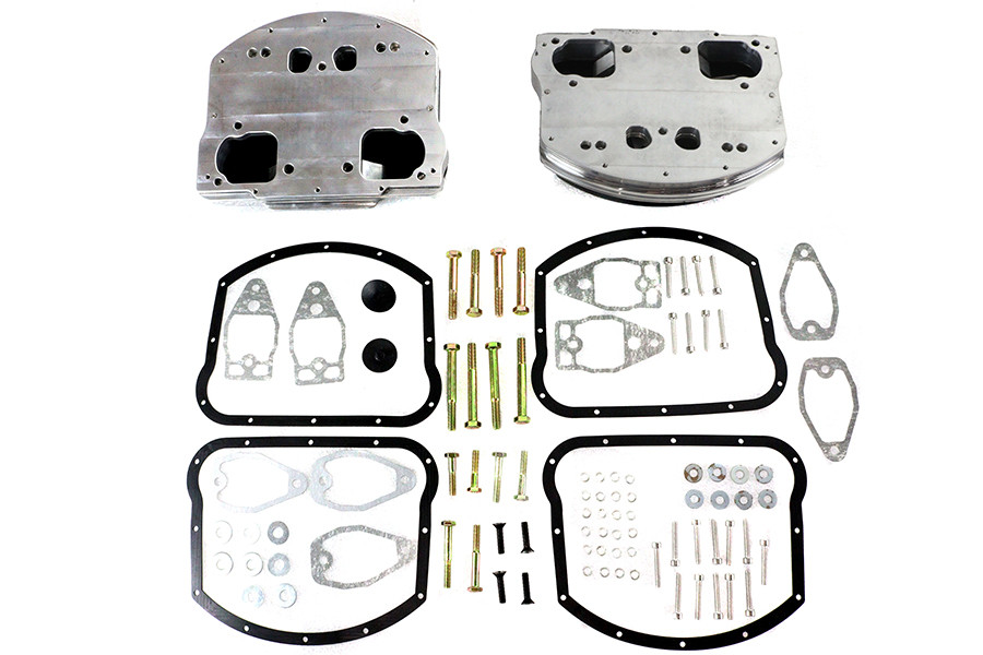V-Twin #602095 - Panhead Evolution Rocker Box Set Black