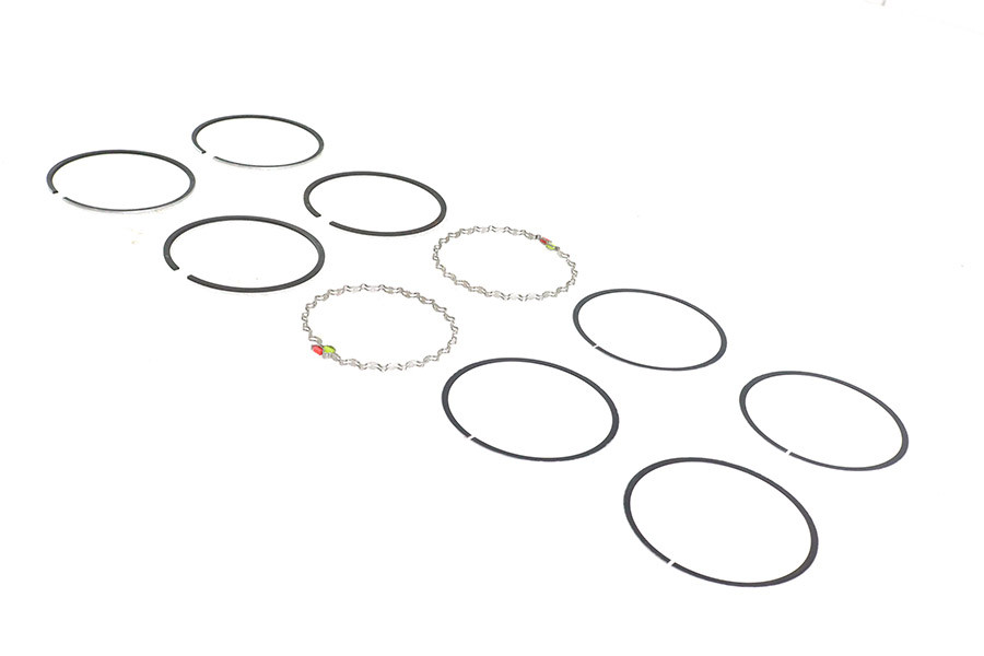 Rowe #28008C - 80 inch Shovelhead Piston Ring Set .010 Oversize