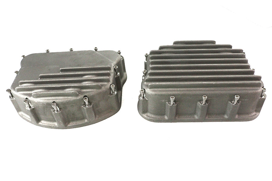 V-Twin - Finned Panhead Rocker Box Cover Set