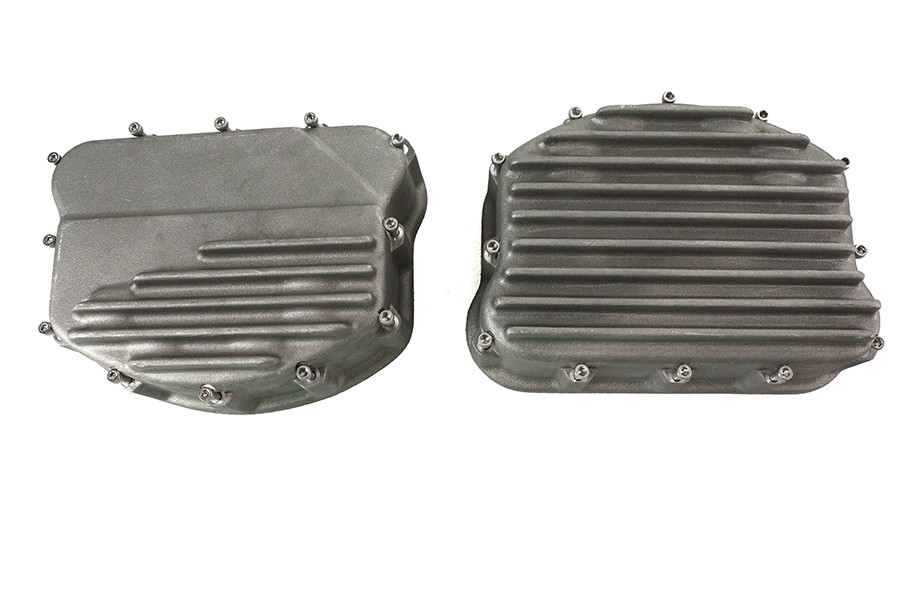 V-Twin - Finned Panhead Rocker Box Cover Set