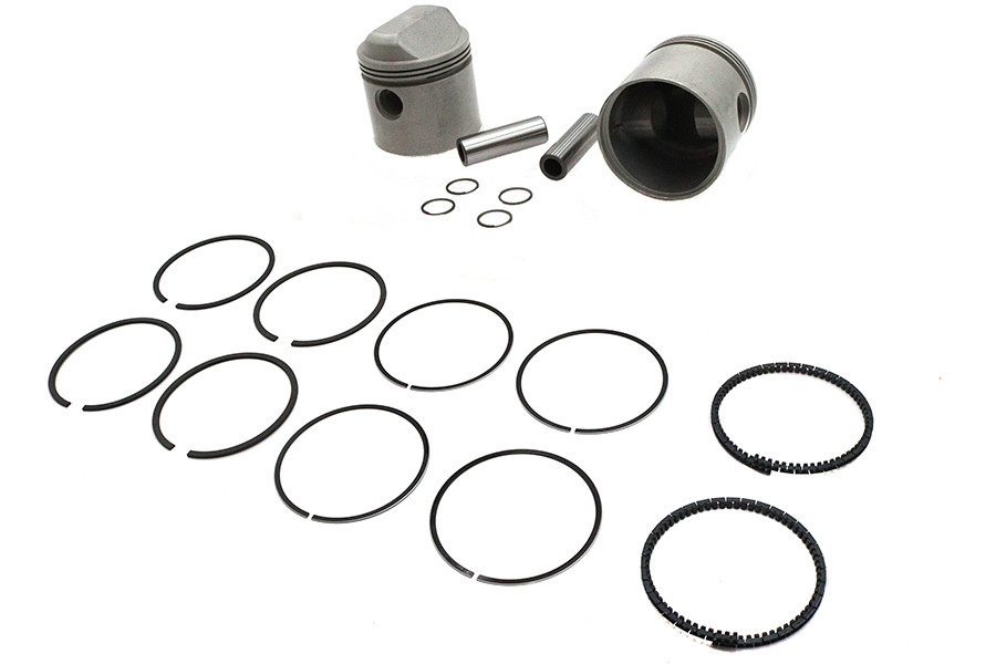 Motorshop - Replica 1000cc 3-3/16 inch Piston Set .010 Oversize