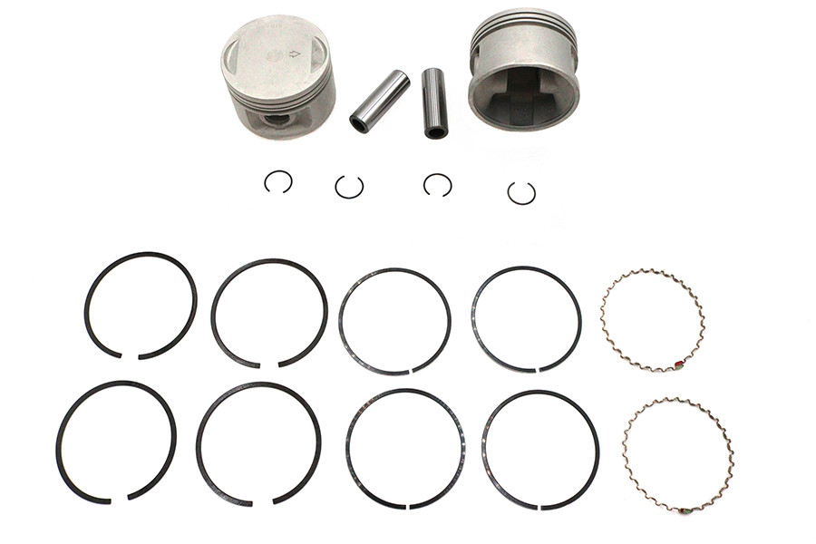 Motorshop - Replica 1200cc 3-1/2 inch Piston Set .010 Oversize