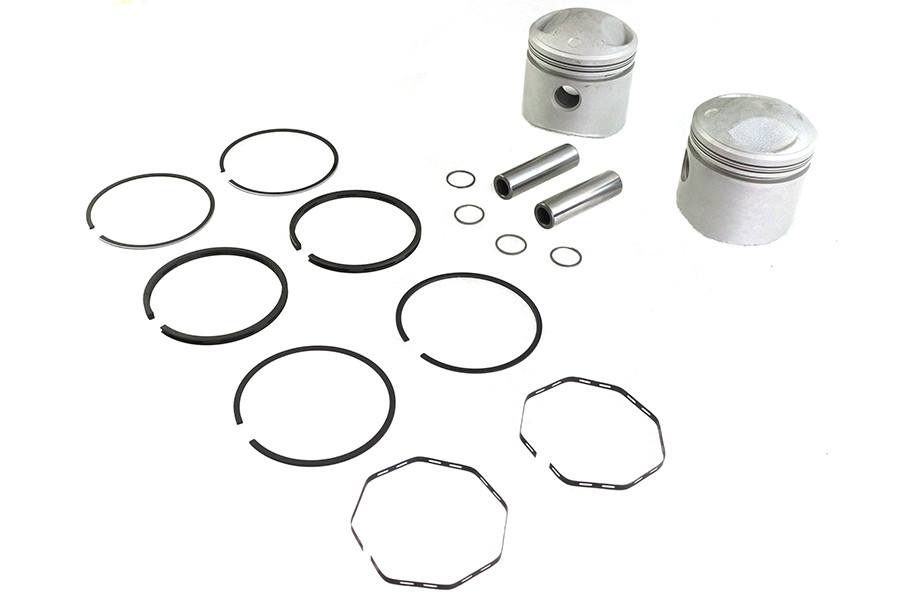 Motorshop - Replica 74 inch Overhead Valve 3-7/16 inch Piston Set .010 O