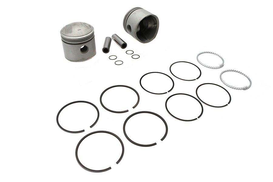Motorshop - Replica 74 inch Overhead Valve 3-7/16 inch Piston Set .050 O