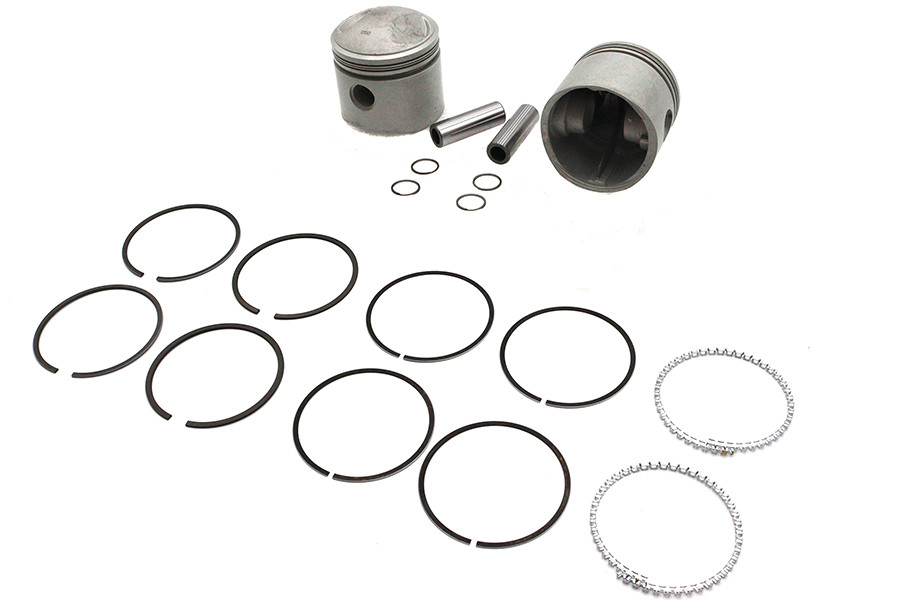 Motorshop - Replica 74 inch Overhead Valve 3-7/16 inch Piston Set .050 O