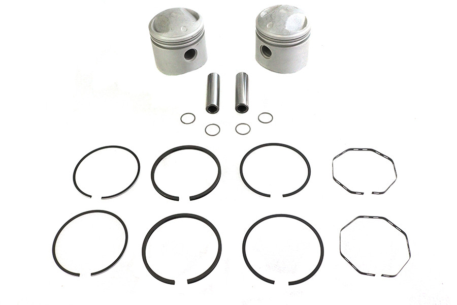 Motorshop - 74 inch Overhead Valve 3-7/16 inch Piston Set .060 Oversize