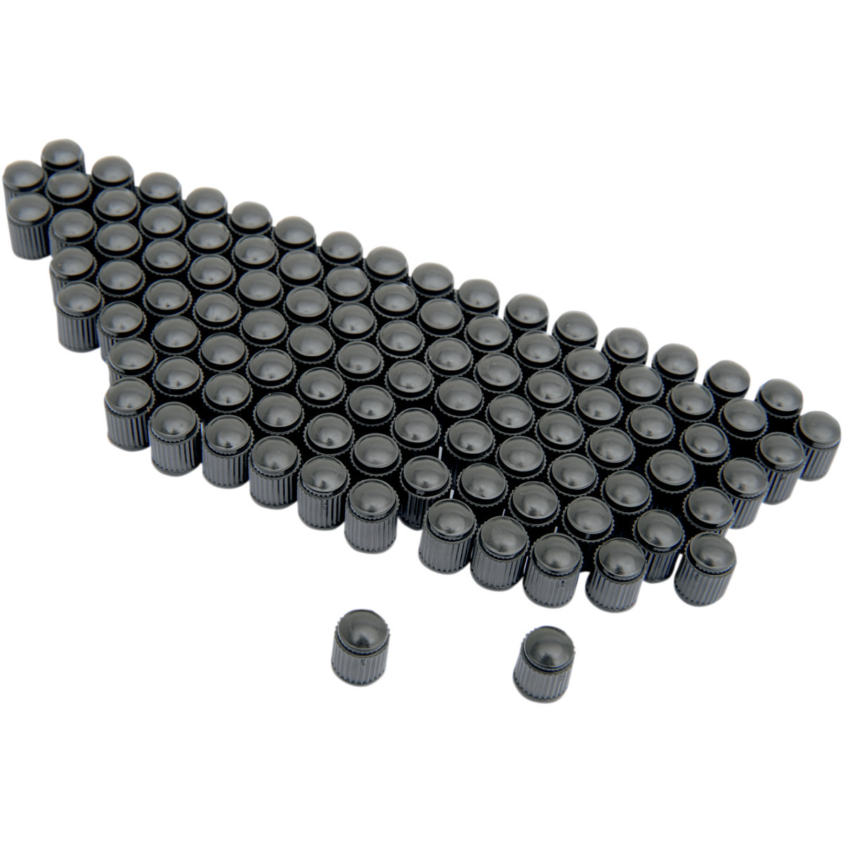 K&L Supply #32-9989 - Valve Stem Cap - Black - 100 Pack