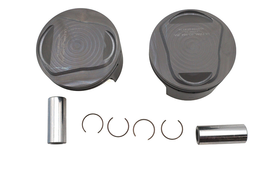 Ultima #93-964 - 107 inch Ultima 4 inch Bore Piston Set .030 Oversize