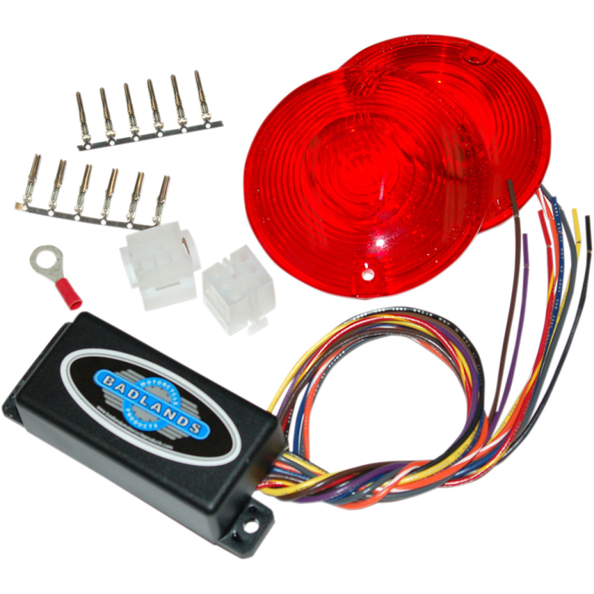 Badlands #ILL-02-RL-A - Plug-In Illuminator with Red Lenses - 6 Pin
