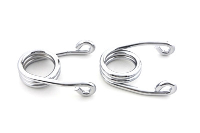 V-Twin #28-0008LR - Chrome 2 inch Hair Seat Spring Set