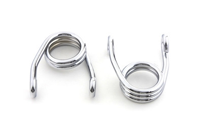V-Twin #28-0008LR - Chrome 2 inch Hair Seat Spring Set
