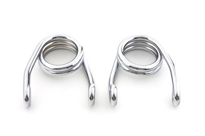 V-Twin #28-0008LR - Chrome 2 inch Hair Seat Spring Set