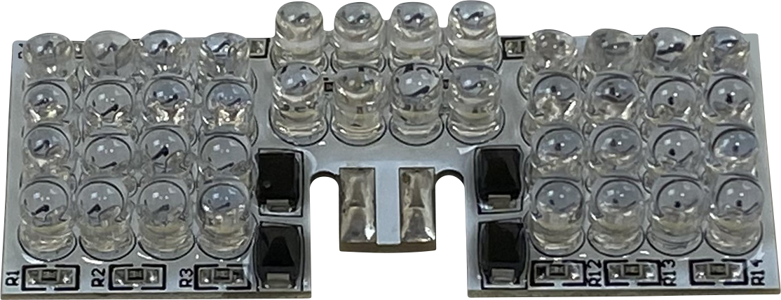 LED Fender Tip Boards - Red Dual-Intensity