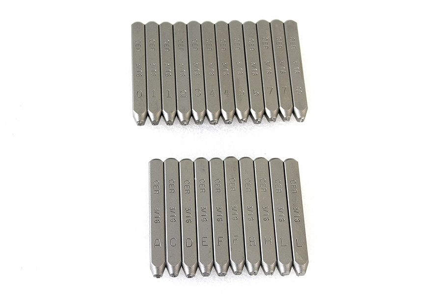 Motorshop - Motor Number Stamp Set
