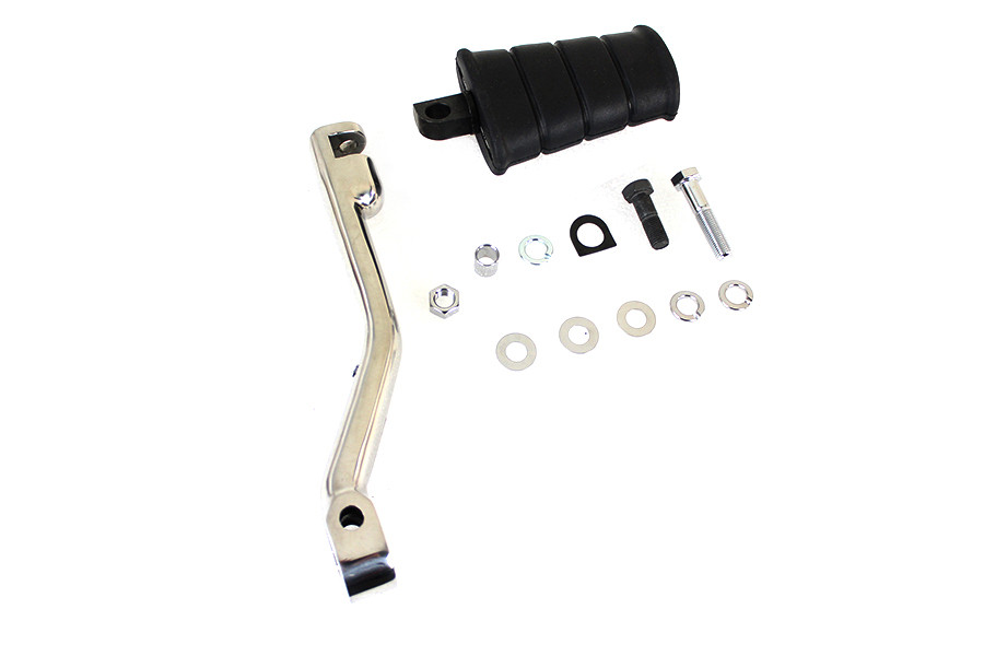 Motorshop - Kick Starter Assembly Polished Stainless Steel