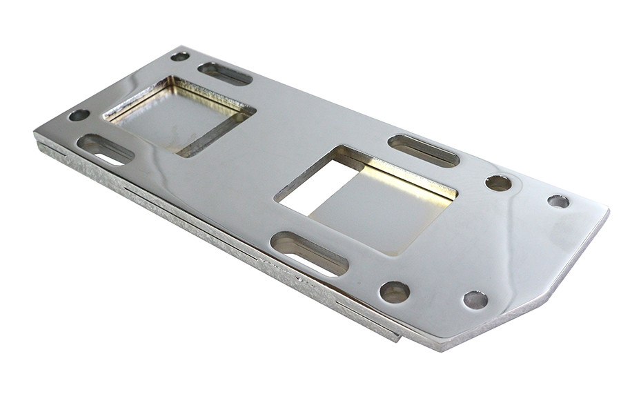 Motorshop #75392 - Chrome Transmission Mounting Plate