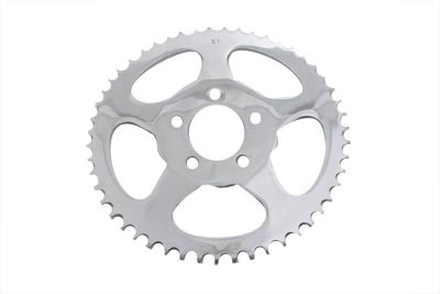 York #16459 - 51 Tooth Rear Sprocket Chrome