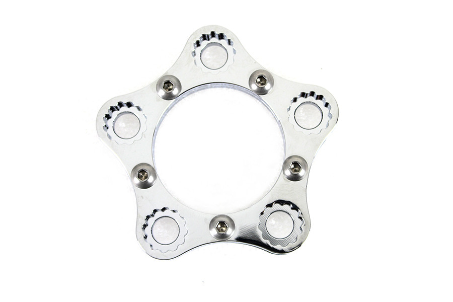 V-Twin #78502 - Rear Sprocket or Pulley Lock Ring Kit Chrome