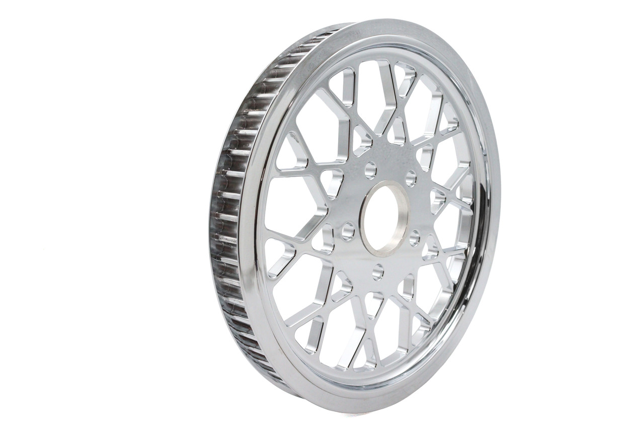 Ultima #94-602 - Classic Spoke Rear Drive Pulley 65 Tooth Chrome
