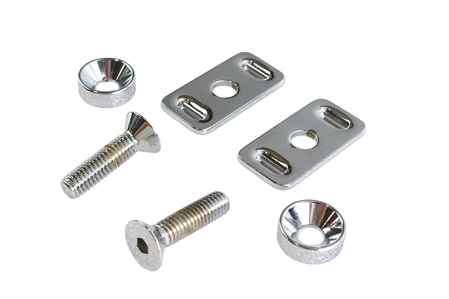 Colony - Chrome Swingarm End Plate Adjuster Hardware Kit
