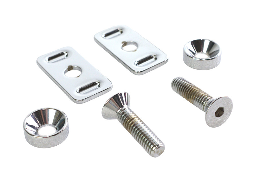 Colony - Chrome Swingarm End Plate Adjuster Hardware Kit