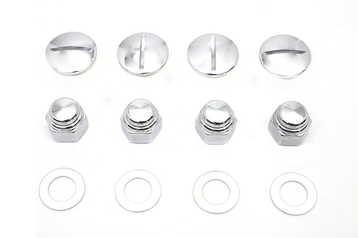 Colony - Rocker Arm Slotted Chrome Cover Plug Kit