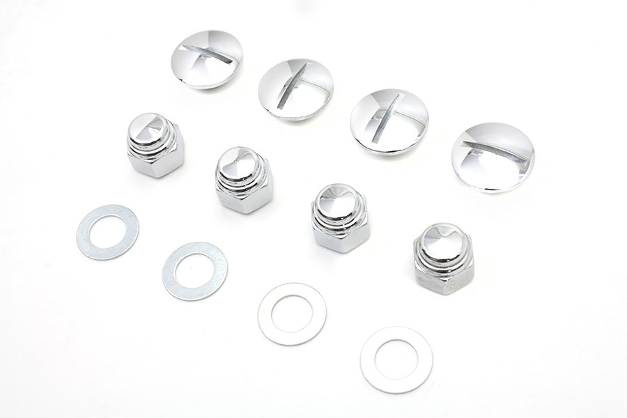 Colony - Rocker Arm Slotted Chrome Cover Plug Kit