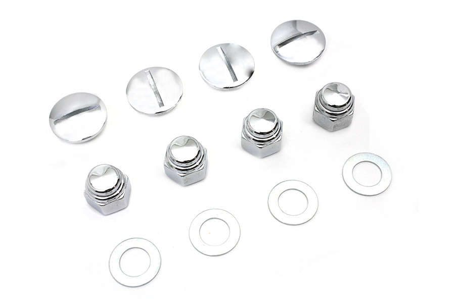 Colony - Rocker Arm Slotted Chrome Cover Plug Kit