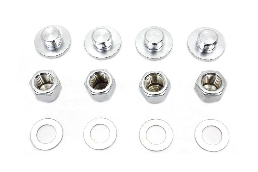 Colony - Rocker Arm Slotted Chrome Cover Plug Kit
