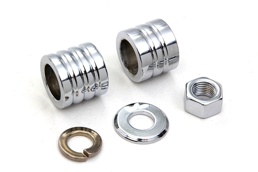 Colony - Front Axle Spacer Kit Groove Style Chrome