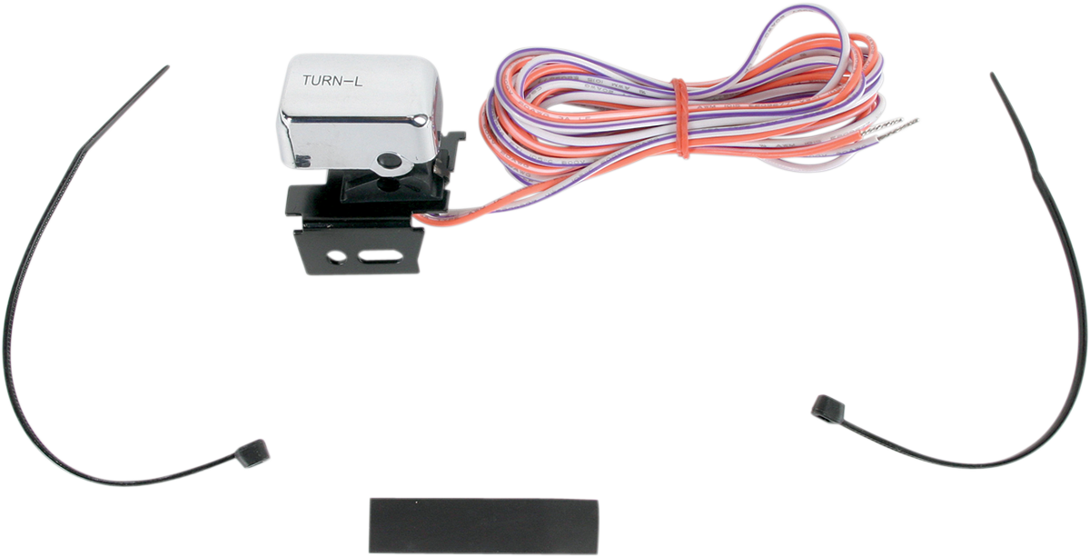 Switch Kit - Left-Side - Turn Signal - Chrome