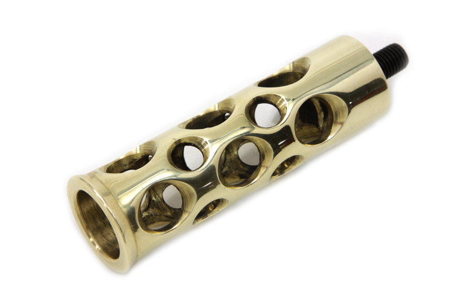 V-Twin #4213 - Brass Swiss Cheese Shifter Peg