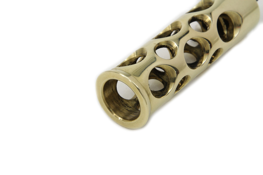 V-Twin #4213 - Brass Swiss Cheese Shifter Peg