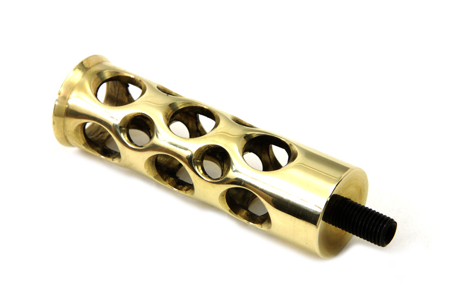 V-Twin #4213 - Brass Swiss Cheese Shifter Peg