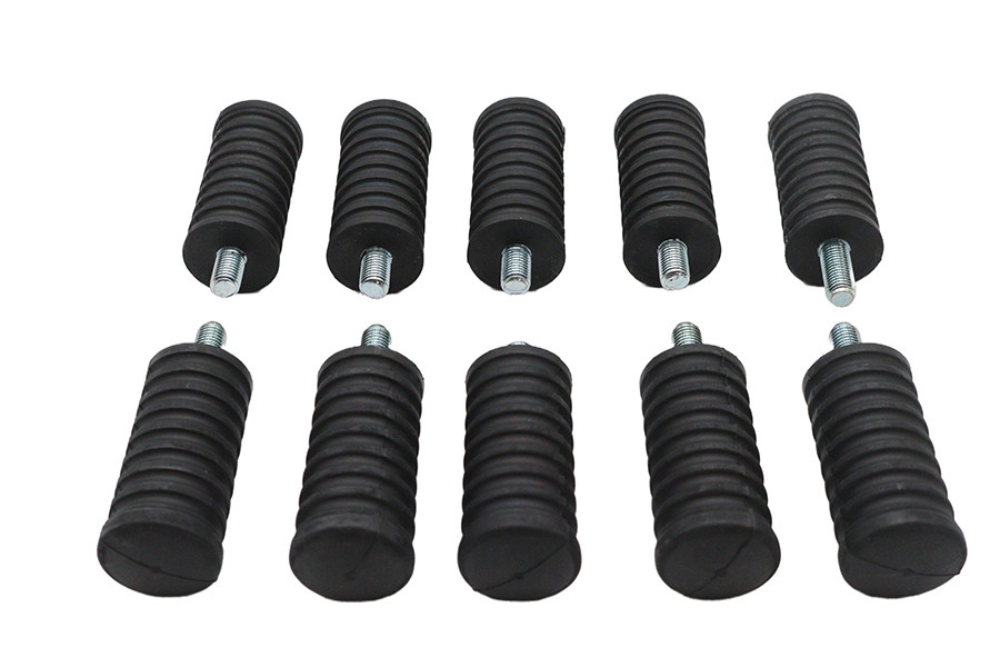 V-Twin #16-022/4(5) - Shifter Footpeg Black Rubber