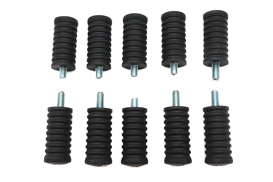 V-Twin #16-022/4(5) - Shifter Footpeg Black Rubber