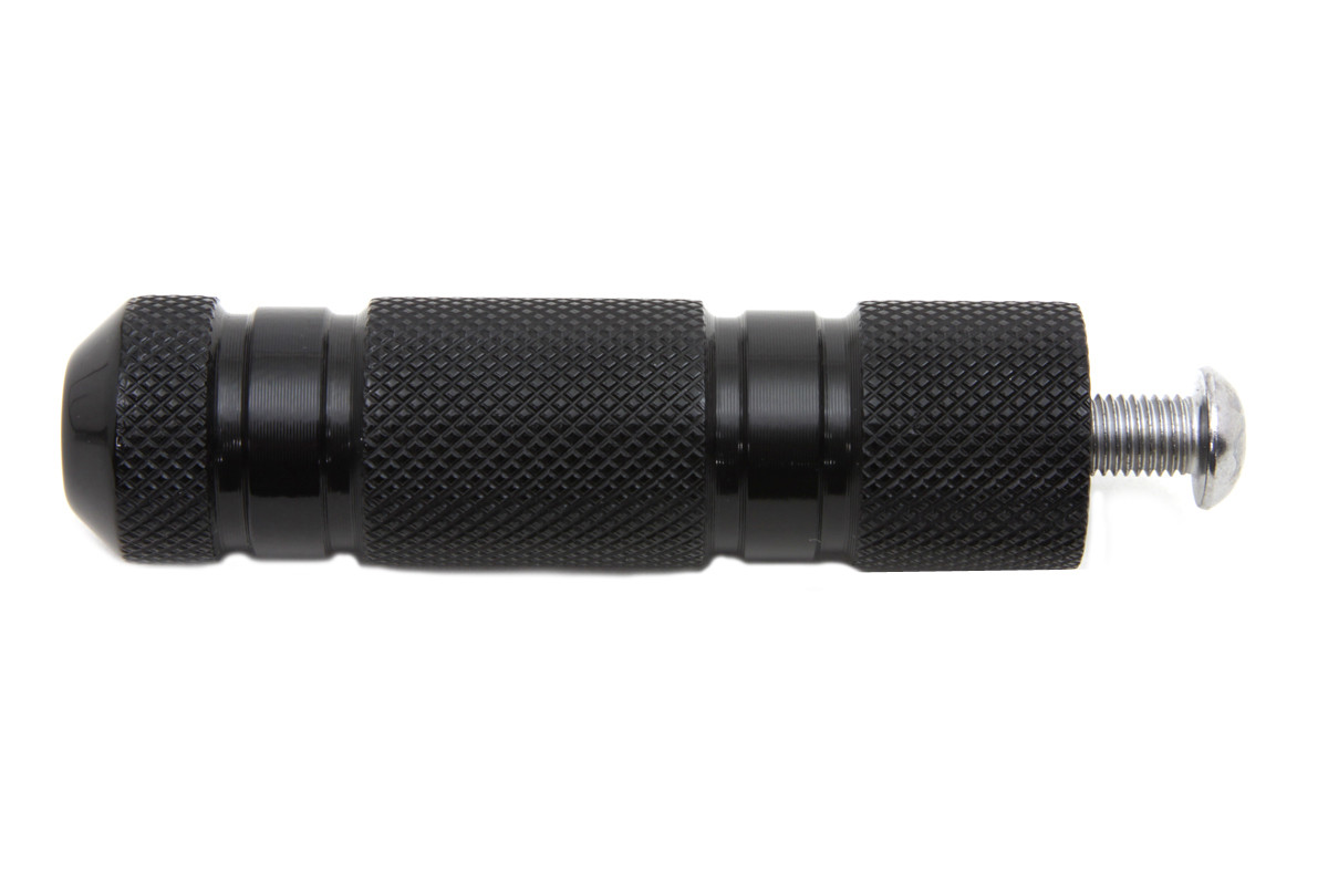 V-Twin #4731 - Black Knurled Four Grooved Shifter Peg