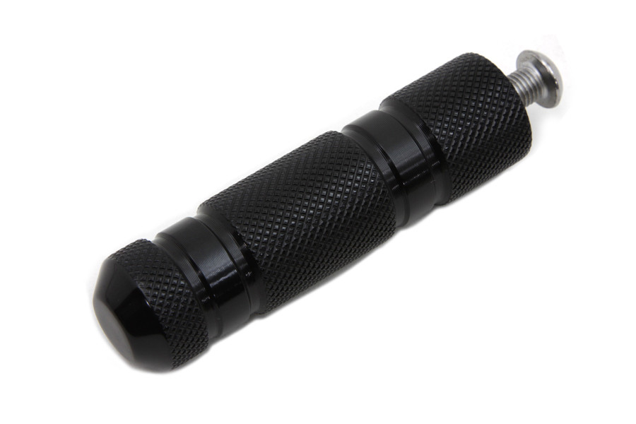 V-Twin #4731 - Black Knurled Four Grooved Shifter Peg