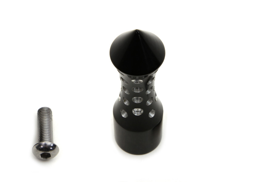 V-Twin #77838 - Black Agostinni Shifter Footpeg Spike Style