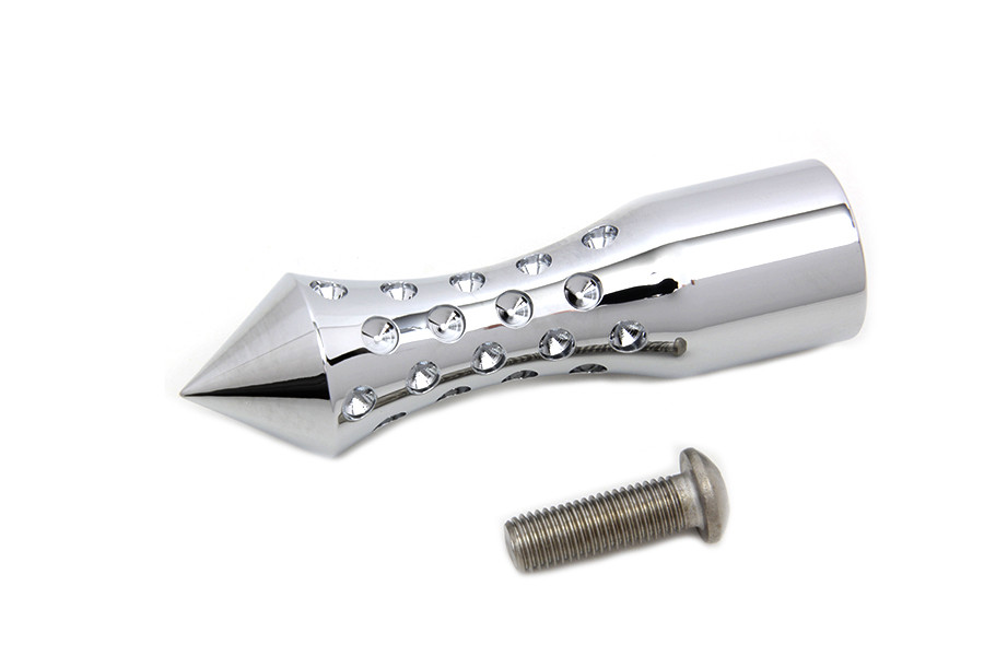V-Twin #77838C - Chrome Agostinni Shifter Footpeg Spike Style