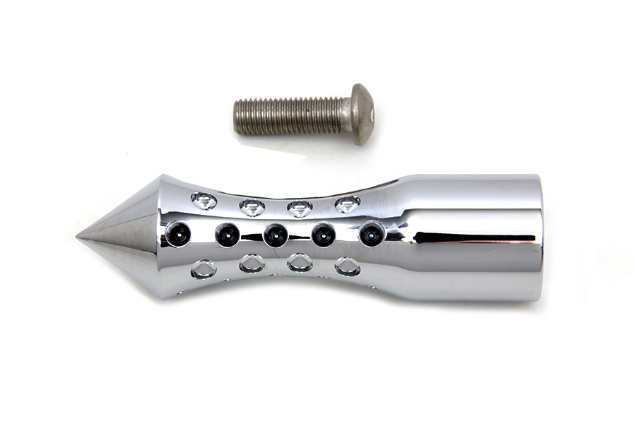 V-Twin #77838C - Chrome Agostinni Shifter Footpeg Spike Style